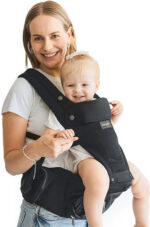 Momcozy Baby Carrier with Hip Seat  Black