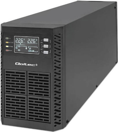 xlarge_20251210124603_qoltec_ups_on_line_2000va.jpeg Qoltec 52281 UPS On-Line 2000VA 2000W - Image 1