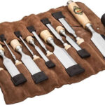 Kirschen Chisel set in leather case, 12 pcs.
