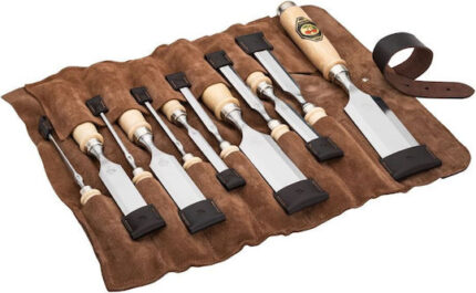 Kirschen Chisel set in leather case, 12 pcs.