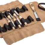 Kirschen Chisel set in leather case, 6 pcs.