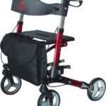 Aluminium four-wheel walker AT51006