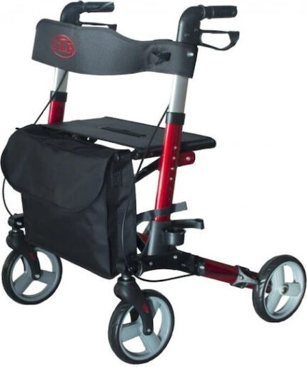 Aluminium four-wheel walker AT51006