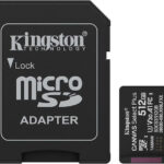 Kingston Technology 512GB microSDXC Canvas Select Plus Gen3 150MB/s A1 Card + Adapter