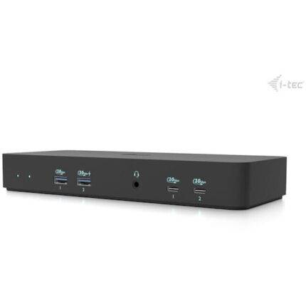 i-tec USB-C Docking Station with HDMI DisplayPort 4K PD Ethernet and 3 Monitors Connection Black