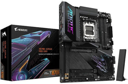 xlarge_20260120151010_gigabyte_x870e_aorus_pro_x3d_motherboard_atx_me_amd_am5_socket.jpeg Gigabyte X870E AORUS PRO X3D Motherboard ATX με AMD AM5 Socket - Image 1