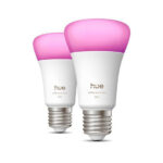 Philips Hue LED Lampe E27 2-Pack 810lm White & Color Ambiance