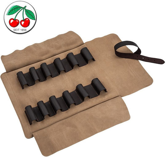 xlarge_20260212112942_kirschen_ergaleio_xyloglyptikis_3574000.jpeg Kirschen Leather roll-up bag, empty 12 compartments - Image 1