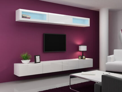 Cama Cabinet VIGO  90  full 90/35/32 white/white gloss
