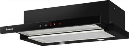 Amica Retractable Vent Hood 59.8cm Black