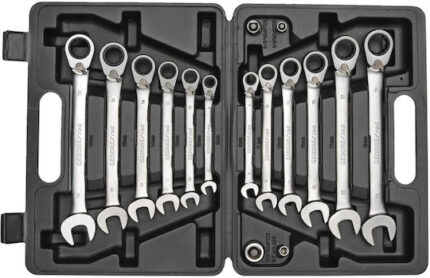 GEDORE red Ratchet Spanner Set metric  16-pieces