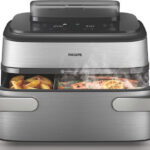 Philips Airfryer NA565 02 Megabasket 9,5L 2750W silver black (NA565/02)