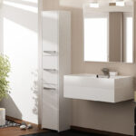 Topeshop S43 BIEL bathroom storage cabinet White