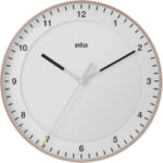 Braun BC 17 PW rosa/weiß Quarzwanduhr, analog