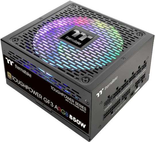 xlarge_20260625163523_thermaltake_toughpower_gf3_argb_850w_mayro_trofodotiko_ypologisti_full_modular_80_plus_gold.jpeg Zasilacz - Toughpower GF3 ARGB 850W Gold F Modular 14cm Gen5 - Image 1