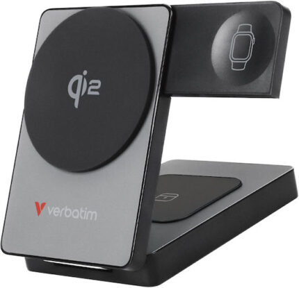 Verbatim Foldable 3-in-1 magnet. wireless PB 5000mAh grey 32294