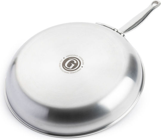 xlarge_20260701130202_green_pan_tigani_apo_anoxeidoto_atsali_me_keramiki_epistrosi_24cm.jpeg GreenPan Premiere Frying Pan 24 cm Stainless Steel - Image 1