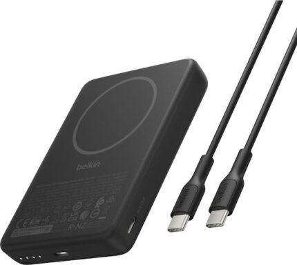 Belkin BoostCharge Slim 10000mAH mag.PB/7.5W Qi2 black BPD017hqBK