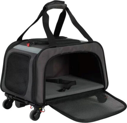 ZOLUX Nomad – wheeled pet carrier for dogs and cats – 47×32×27 cm