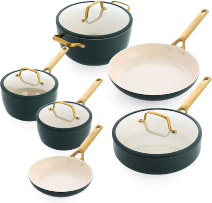 GreenPan Padova Reserve 6-Piece Cookware Set, Pine Green