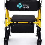 Four-wheel Rehabilitation Walker Marsylia  Yellow RF-617/Ż REHAFUND