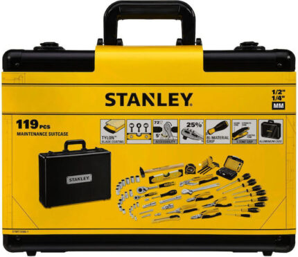 Stanley Werkzeugsortiment Alu- Koffer, 119-tlg.