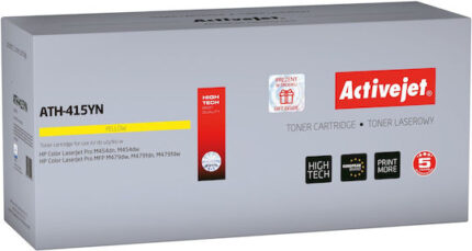 Activejet ATH-415YN Toner (replacement for HP 415A W2032A; Supreme; 2100 pages; yellow) with chip