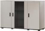 Cama SOHO chest of drawers 120x41x80 cashmere + black