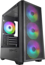 Tacens Mcquantum Gaming Midi Tower Κουτί Υπολογιστή με Πλαϊνό Παράθυρο Μαύρο