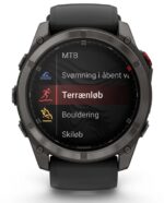 Garmin Fenix 8 Pro Titanium 51mm Waterproof Smartwatch with eSIM and Heart Rate Monitor (Carbon Gray DLC Titanium with Black) - Image 3