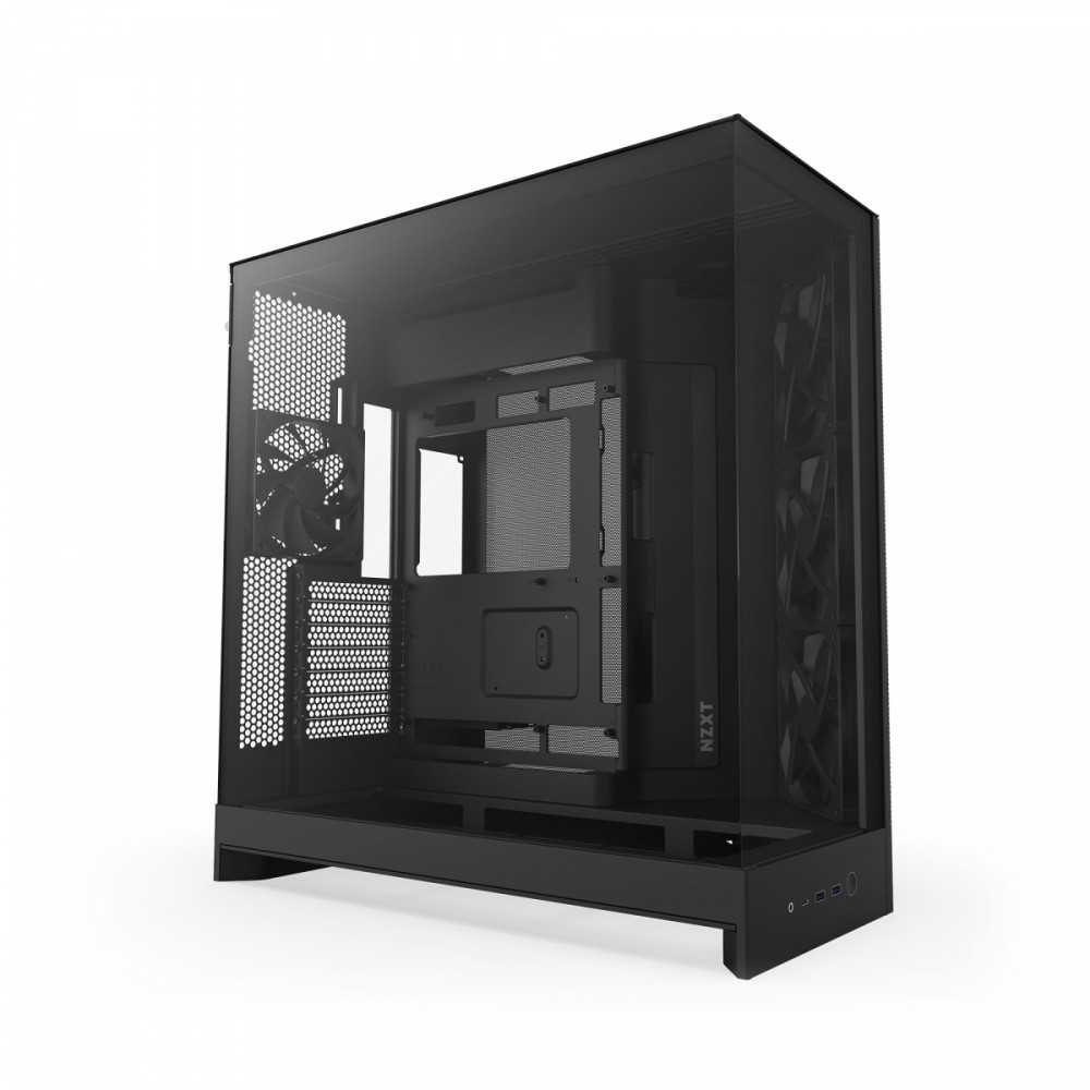 1024261_2136502.jpeg NZXT H9 Flow Gaming Midi Tower Computer Case With Side Window Black - Image 1