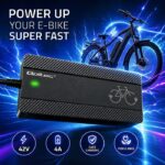 Qoltec Fast Charger Electric Bicycles Electric Scooters 36 V 42 V 4 A Bosch Plug + Power Cable