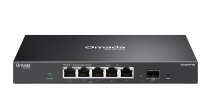 Przełącznik Omada Easy Managed, 5 portów 2,5G w tym 4 porty PoE++ i 1 slot SFP+ 10G