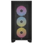 Corsair 3000D Airflow TG RGB Gaming Midi Tower Computer Case with Side Window Black - Image 2