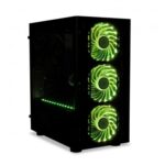 iBox Passion V4 Gaming Mini Tower Computer Case with Side Window and RGB Lighting Black - Image 4