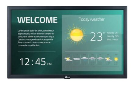 LG 22SM3G-B Public Display LED IPS Full HD 21.5" with USB Media Player