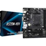 ASRock A520M-HDV Motherboard Micro ATX with AMD AM4 Socket