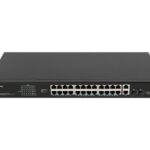 Lanberg RSFE-24P-2C-360 v1 Unmanaged L2 PoE+ Switch with 24 Gigabit (1Gbps) Ethernet Ports and 2 SFP Ports