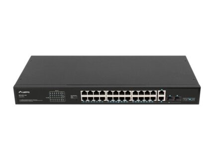 Lanberg RSFE-24P-2C-360 v1 Unmanaged L2 PoE+ Switch with 24 Gigabit (1Gbps) Ethernet Ports and 2 SFP Ports