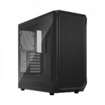 Fractal Design Focus 2 Gaming Midi Tower Computer Case with Side Window Black TG