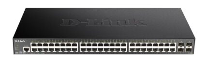 D-Link DGS-1250-52X Managed L2 PoE+ Switch with 48 Gigabit (1Gbps) Ethernet Ports and 4 SFP Ports