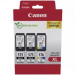 Canon PG-575 XL x2 Original Pack of 3 InkJet Printer Inks Black / Multiple (Color) (5437C004)