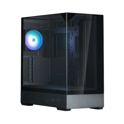 Zalman P40 Prism Gaming Midi Tower Computer Case with Side Window and ARGB Lighting Black
