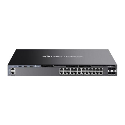 TP-LINK SG6428X Managed L3 Switch with 24 Gigabit (1Gbps) Ethernet Ports and 4 SFP Ports