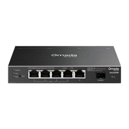 TP-LINK SG2206MP Managed L2 PoE+ Switch with 6 Gigabit (1Gbps) Ethernet Ports and 6 SFP Ports