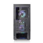 Thermaltake S200 TG Gaming Midi Tower Computer Case with Side Window and RGB Lighting Black - Image 4