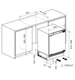MPM Built-in Mini Bar 121lt H81.8xW59.5xD55cm White MPM-116-CJI-17/E - Image 4