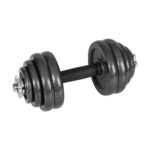 REBEL ACTIVE Adjustable dumbbells in a case 30 kg with a bar - Image 2