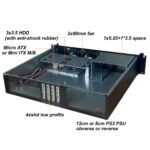 Techly i-Case Tiny Computer Case Black - Image 3