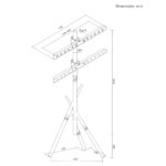 Maclean Energy MC-182 B Βάση Τηλεόρασης Δαπέδου έως 80" και 60kg - Image 5